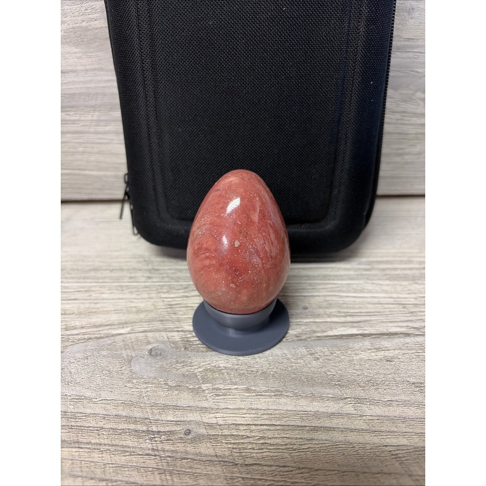 Lot Of 6 Eggs Stone Marble Alabaster Granite Multi Color (e8-01) - Picture 15 of 16